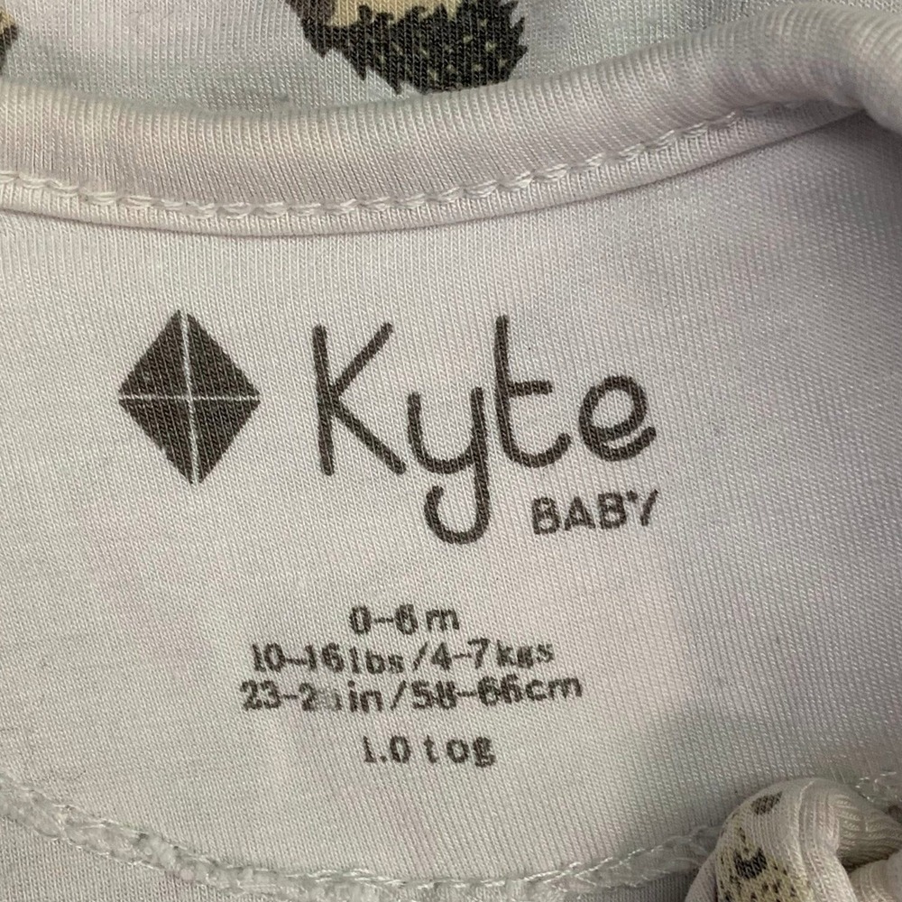 Kyte BABY Sleep Bag 1.0 Tog‎ Hedgehog Print 0-6 Months 10-16 lbs - Picture 6 of 13